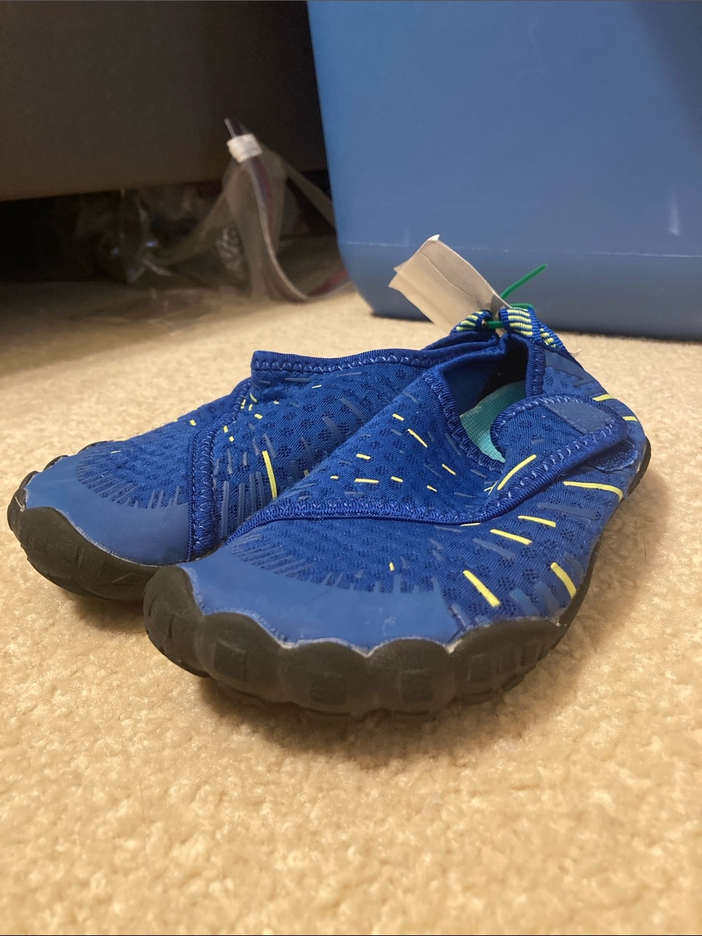 Kids Blue Water Shoes with Slip-On Fit